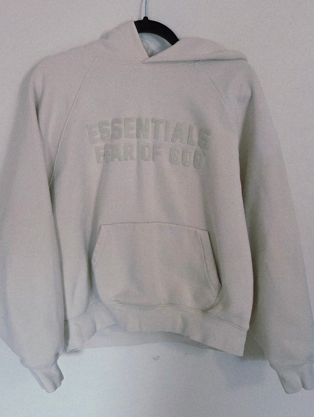 Fear of God Essentials Hoodie 'Eggshell' Men's Size S - Picture 2 of 9